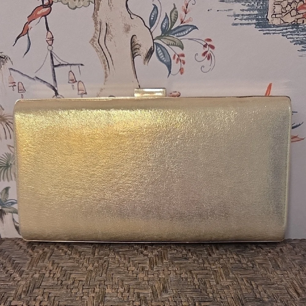 Ella Gold and Silver Crystal Clutch
